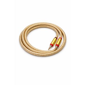 AUX lydkabel 3,5 mm, 2 m gull