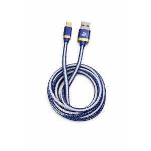 USB til USB-A ladekabel – blå