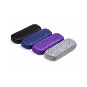 Brilleetui med reptiltekstur