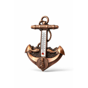 Ankerformet veggtermometer i metall