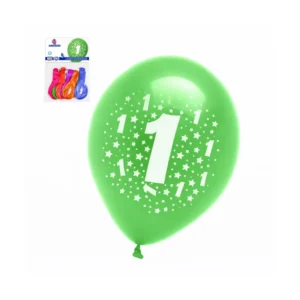 Ballonger tall 1 assorterte farger 6 stk