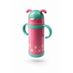 Barnetermos med sugerør og håndtak 450ml