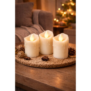 Batteridrevet LED-lys med realistisk flammeeffekt