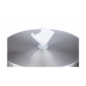 Gulvstativ dispenser for våtservietter med innebygd søppelbøtte