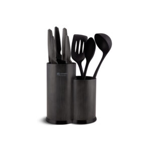 Kjøkkenknivsett 9 deler med stativ