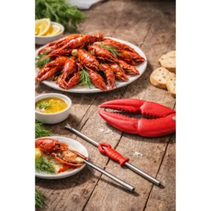 Krepsesett 3 deler – knekker og skalldyrgafler