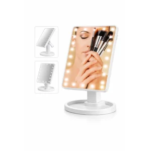 LED sminkespeil med lys og touch Hvit
