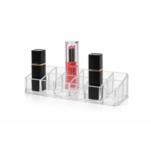 Leppestiftholder i akryl – sminkeorganisator