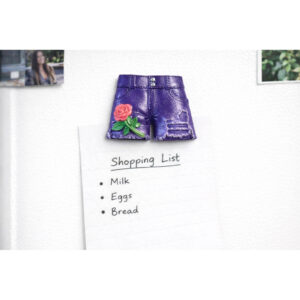 Lilla Shorts Kjøleskapsmagnet med Rose