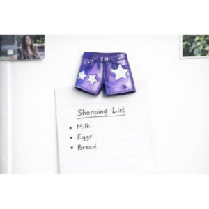 Lilla Shorts Kjøleskapsmagnet med Stjerner