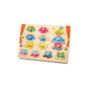 Puslespill i tre – lær å kle på gutt