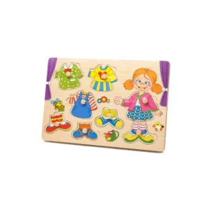 Puslespill i tre – lær å kle på jente
