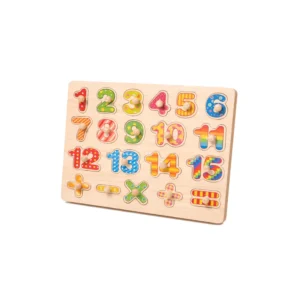 Puslespill i tre – tall 1–15 & regnetegn