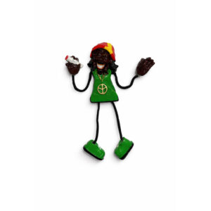 Reggae Figur Kjøleskapsmagnet Grønn