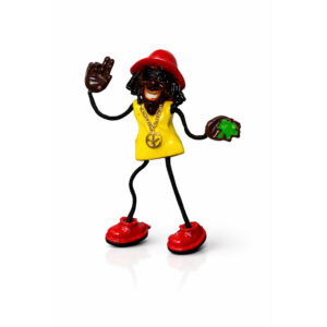 Reggae Figur Kjøleskapsmagnet Gul/Rød