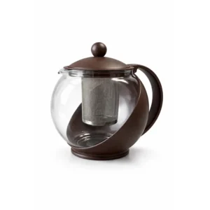 Tekanne med sil 1,25 L Brun