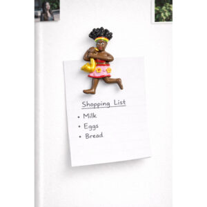 Tropisk Danser Kjøleskapsmagnet med Instrument