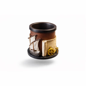 Vintage Penn- og Blyantholder med Sjømotiv