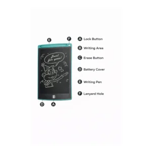 12" LCD skrivebrett for barn (flere farger)