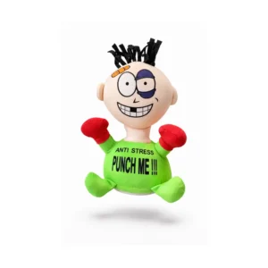Antistress dukke med lyd – punch me stressleke Grønn