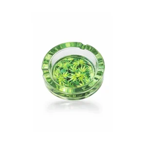 Askebeger i glass 420 jungle leaf design