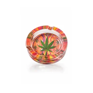 Askebeger i glass 420 psychedelic swirl design