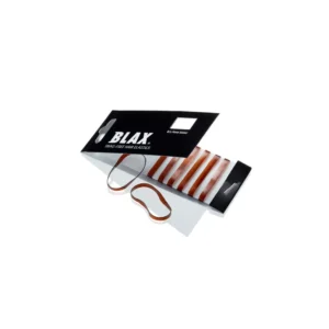 BLAX hårstrikker 4 mm – brun (Amber) 8-pakning