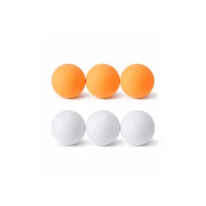 Bordtennisballer 6 stk (oransje og hvit)