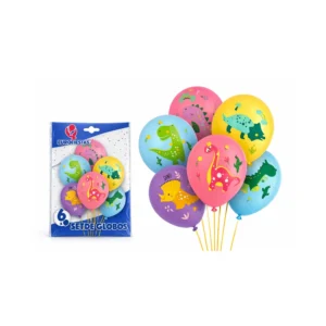 Dinosaur ballonger 6 stk