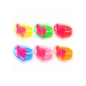 Glow armbånd med sommerfugl (flere farger)