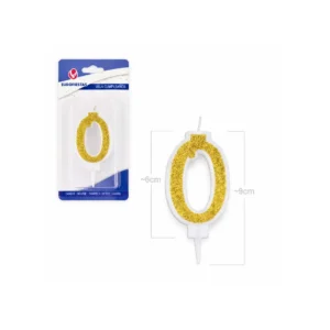 Gull glitter kakelys tall 0