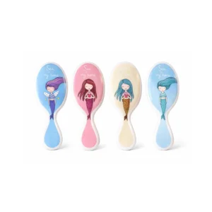 Hårbørste med fargerike pigger (Havfrue design) Alle farger