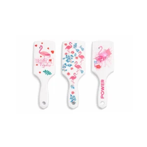 Hårbørste med flamingo motiv