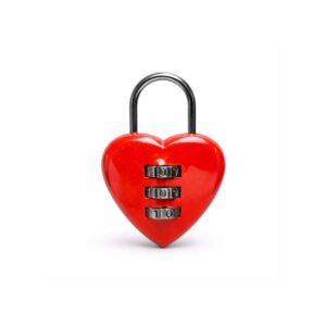 Kodelås 3 sifret - Hjerteformet