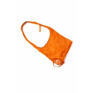 Kompakt handlenett som rulles sammen Oransje