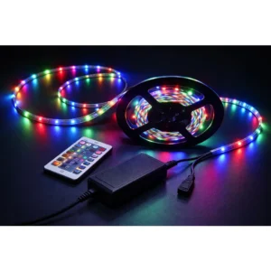 LED stripe 5 meter med fjernkontroll