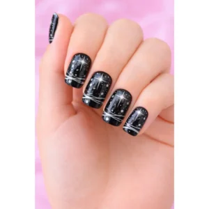 Løse negler med stjernemotiv (24 stk)