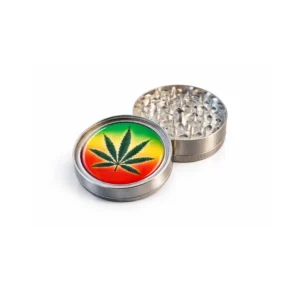 Metallgrinder 3 deler – cannabis motiv