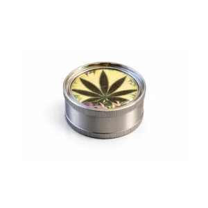 Metallgrinder 3 deler – cannabis motiv