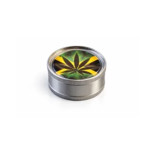 Metallgrinder 3 deler – cannabis motiv