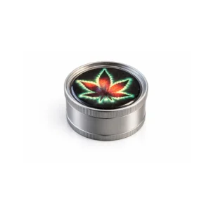 Metallgrinder 3 deler – cannabis motiv