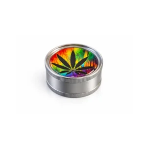 Metallgrinder 3 deler – cannabis motiv