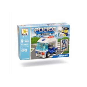 Mini Politibil Byggesett – 47 deler