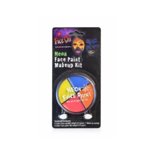 Neon ansiktsmaling sett 4 farger