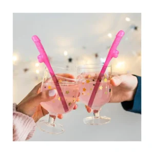 Sugerør med penisdesign 10 stk (flere farger)