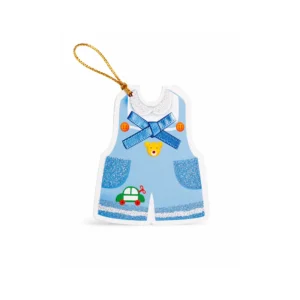 Babyshower Gratulasjonskort – Baby gutt heldress design