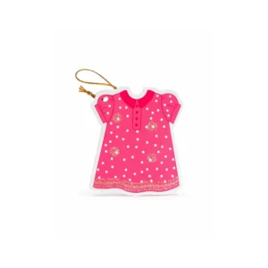 Babyshower Gratulasjonskort – Rosa babykjole design