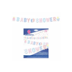 Babyshower girlander pastell