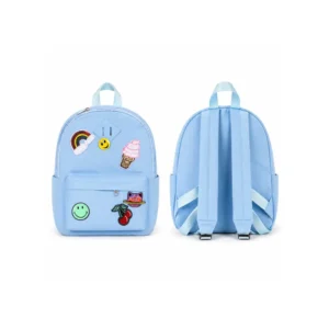 Barne ryggsekk med patch-design Blå