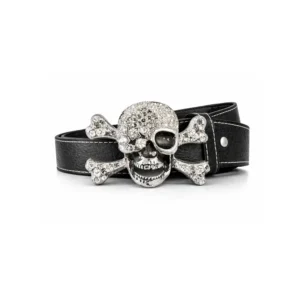 Beltespenne Skull med Rhinestones